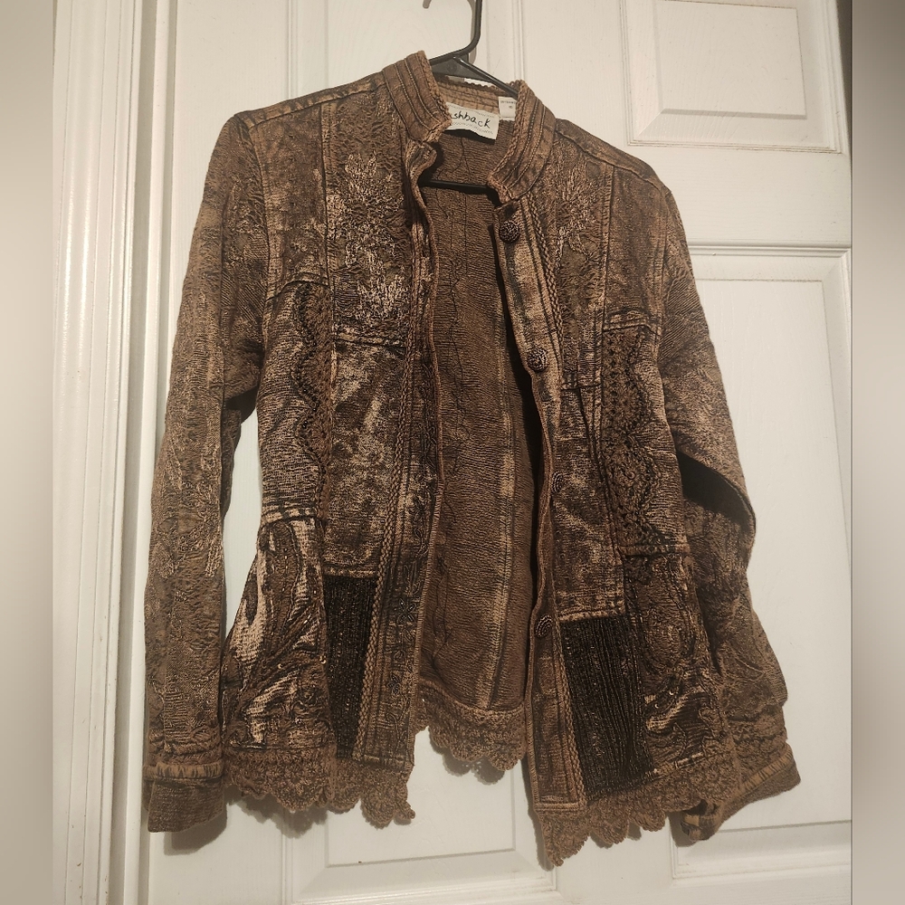 Elegant Brown Leather Jacket for Women